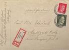 Deutschland, Drittes Reich Briefumschlag mit Briefmarke Stempel: Frankfurt (Main), Stuttgart-Rohr -