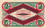 Bielefeld 2 Mark Notgeld Papier Platzanweisung der Gemeinde, Nr. B50087 -