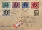 Deutschland, Drittes Reich Briefumschlag mit Briefmarke Stempel: Kiel, Clausthal Zellerfeld, Eingeschreiben! -