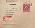 Deutschland, Drittes Reich Briefumschlag mit Briefmarke Stempel: Ahrensburg, Berlin-Buchholz, Einschreiben! -