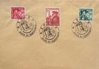Deutschland, Drittes Reich Briefumschlag mit Briefmarke Stempel: Eger, 50.Geburstag des Führers -