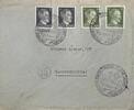 Deutschland, Drittes Reich Briefumschlag mit Briefmarke Stempel: Grötzingen Karlsruhe Malerdorf -