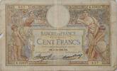 100 Francs 1936 Frankreich Banknote III