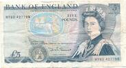 Großbritannien 5 Pounds Geldschein Banknote England Five Pounds -