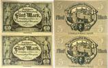 Deutschland Deutsches Reich 2x 5 Mark Notgeldschein Notgeld Würzburg Bayern 2 Scheine -