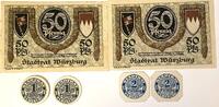 Deutschland Deustches Reich 2x 50, 2x 2, 2x 1 Pfennig Notgeldschein Notgeld Würzburg Bayern 6 Scheine -