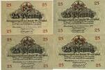 Deutschland Deutsches Reich 4x 25 Pfennig Notgeldschein Notgeld Wunsiedel Bayern 4 Scheine -