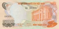 Vietnam Süd 500 Dong Banknoten Vietnam Pick Nummer 28 - 500 Dong -