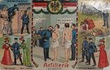 Deutschland Deutsches Reich AK Ansichtskarte Postkarte AK Gruss von der Musterung, Artillerie -