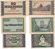 Deutschland 5 10 20 Millionen Mark Notgeld Lot 3 Scheine Stadt Düsseldorf -