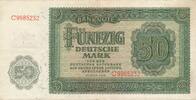 Deutschland DDR 50 mark Rosenberg Nr. 345a – KN 7stellig ohne Plattennummer Serie C -