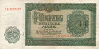 DDR Deutschland 50 Mark Rosenberg Nr. 345b – KN 7stellig Serie EM -