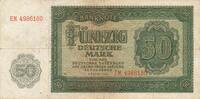 DDR Deutschland 50 Mark Rosenberg Nr. 345b – KN 7stellig Serie EM -