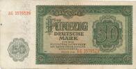 DDR Deutschland 50 Mark Rosenberg Nr. 345b – KN 7stellig Serie AG -