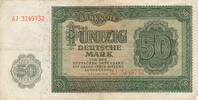 DDR Deutschland 50 Mark Rosenberg Nr. 345b – KN 7stellig Serie EM -
