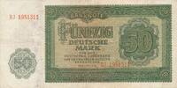 DDR Deutschland 50 Mark Rosenberg Nr. 345b – KN 7stellig Serie BJ -