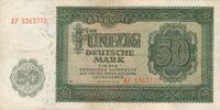 DDR Deutschland 50 Mark Rosenberg Nr. 345b – KN 7stellig Serie AF -
