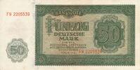 DDR Deutschland 50 Mark Rosenberg Nr. 345b – KN 7stellig Serie FN -