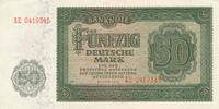 DDR Deutschland 50 Mark Rosenberg Nr. 345b – KN 7stellig Serie AE -