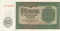 DDR Deutschland 50 Mark Rosenberg Nr. 345b – KN 7stellig Serie AB -