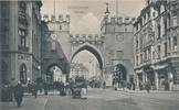 München AK um 1920, schöne detaillierte Ansicht Richtung Stachus, alte Trambahn -