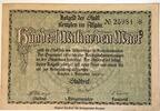 Deutschland Deutsches Reich 100 Milliarden Mark Notgeldschein Notgeld Kempten (Allgäu) Bayern 1 Schein -