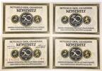 Deutschland Deutsches Reich 4x 50 Pfennig Notgeldschein Notgeld Köstritz Thüringen 4 Scheine -