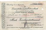Duisburg 200000 Mark Darmstädter und Nationalbank, Filiale Duisburg, Scheck,Schaaffhausenscher Bank -