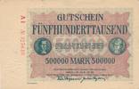 Hamborn 500000 Mark Gutschein der Stadt, Serie: AI Nr. 025640 -