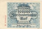 Hamborn 200000 Mark Gutschein der Thyssen-Hütte, Serie: D, Nr.: 000825 -