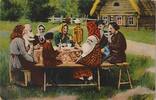 Deutschland Deutsches Reich AK Ansichtskarte Postkarte, I. WK Weltkrieg Feldpost, der 3. Infant. Div. Familienessen -