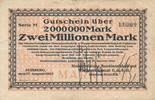 Duisburg-Meiderich Zwei Millionen Mark Gutschein Niederrheinischen Maschinenfabrik -