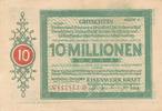 Duisburg-Hochfeld 10 Millionen Mark Gutschein der Eisenwerk Kraft, Nr.147443 -
