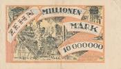 Duisburg-Meiderich 10 Millionen Mark Gutschein der rheinischen Stahlwerke, Reihe A, Nr. 481929 -