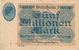Hamborn 5 Millionen Mark Gutschein der Thyssen-Hütte, Serie J, Nr. 045719 -