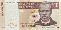 Malawi 10 Kwacha Banknote -