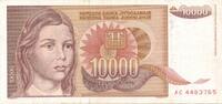 Jugoslawien 10000 Dinara -