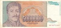Jugoslawien 5.000.000 Dinara -