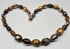 925 er Silber Kette Silbercollier Silberkette Italy Milor Bicolor -