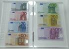 Niederlande 5, 10, 20, 50, 100, 200, 500 Euro 6x Banknoten, 885 Euro , org. Ausgabe der niederländischen Bank -
