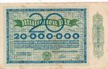 Duisburg 20 Millionen Mark Gutschein der Städt.Sparkasse, Nr.021664 -