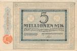 Duisburg 5 Millionen Mark Notgeldschein der städt.Sparkasse, Nr. 079398 -