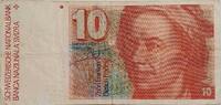 Schweiz 10 Franken Banknote -