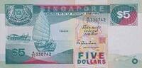 Singapur 5 Dollars Banknote -