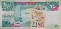 Singapur 5 Dollars Banknote -