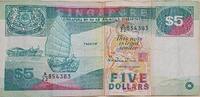 Singapur 5 Dollars Banknote -