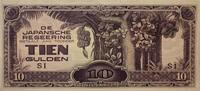 Netherlands Indies 10 Gulden Banknote, Japanese Occupation -