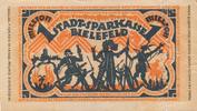 Bielefeld 1 Million Mark Notgeldschein Papier, Perforation linke Seite -