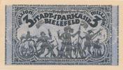 Bielefeld 3 Millionen Mark Notgeldschein Papier -