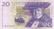 Schweden 20 Kronen 1994 III-, mit Knick 7.04 US$ Tax included +  11.73 US$ shipping